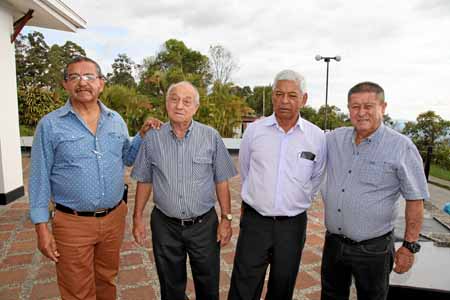 Gildardo Salazar, Diego Rengifo, Gonzaga Ramírez y Hernando Antury. 