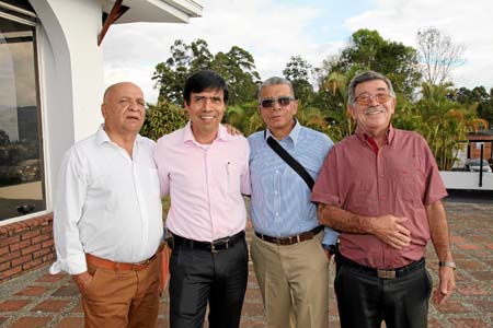 Miguel Ángel López, Humberto Pachón, Uriel Sánchez y Augusto Barrera.
