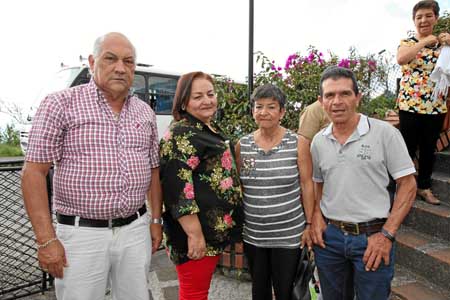 Julio César Sánchez, Sara Toro, María Gladys Grajales y Ramón Gálvez. 