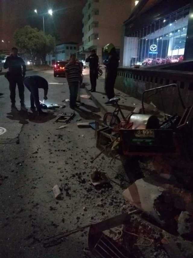 Así quedó su herramienta de trabajo