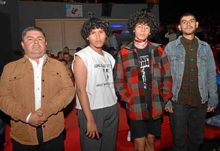 John Quintero, Ronald Álvarez Gómez, Mateo Ortiz Giraldo y Estiven Largo Castrillón.