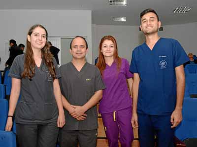 Ana María Jaramillo Jaramillo, Édgar Castro Osorio, Diana Hoyos Llanos y Ronald Morantes Rolón.