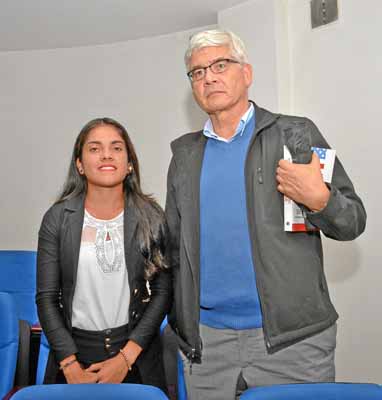 Cindy Ramírez García y Santiago Ramos Bermúdez.