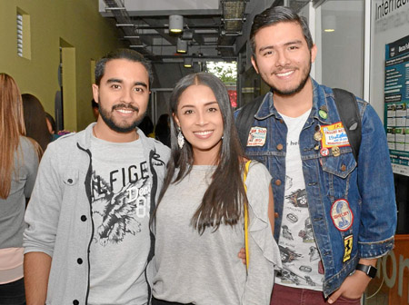 Juan Sebastián Castro Cardona, Daniela Zuluaga Valencia y Nicolás González Miranda.