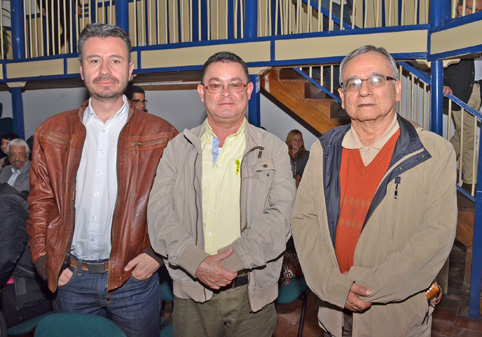 Óskar Trujillo Zuluaga, Ángel María Ocampo Cardona y Octavio Hernández Jiménez.