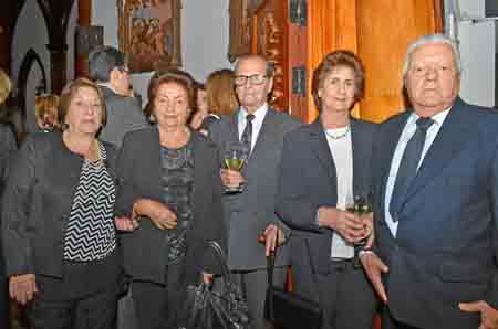 Amanda Franco Aristizábal, Betty Mejía de Ramírez, Augusto Ramírez Jiménez, Esther Franco de Mejía, Gustavo Mejía Aristizábal.