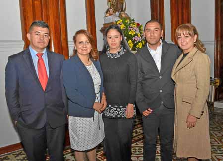 Leonardo Quintero Ríos, Gloria Patricia Giraldo Gil, Leidy Ospina Arias, John Freddy Torres y Diana María Álvarez Posada.