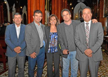Alejandro Mejía Arango, Juan Carlos Arango Valencia, Sonia Dávila Peña, Armando Romero Jaramillo y Germán Maldonado González.