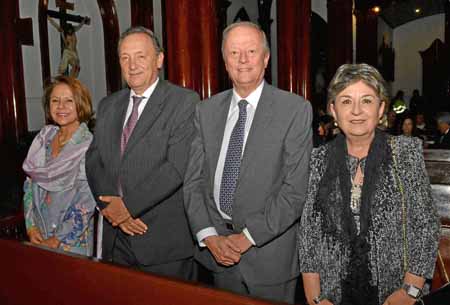 María Cristina López Arango, Gilberto Saffon Arango, William Ruiz Sanz y Anamaría Jaramillo de Ruiz.