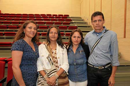 Lina María Vélez Trujillo, Nora Díaz, Gloria Meza Rico y Yirbey Mantilla. 