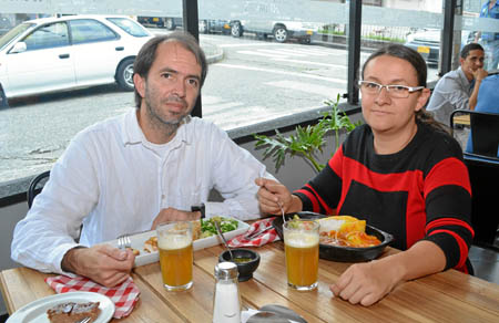 Ricardo Correa y Claudia Botero se reunieron en un almuerzo en el restaurante El Zaguán.