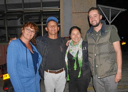 Naja Steffens, Willy Barreto, Claudia Murillo y David Carmona Patiño.