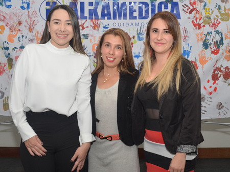 María Fernanda García Cortés, Diana Aguirre Morales y Alexandra Grisales González.