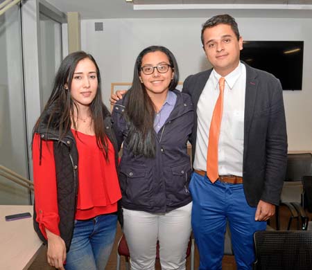 Daniela Soto Giraldo, Yuliana Ocampo Marulanda y Juan David Morales Aristizábal.