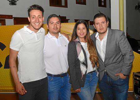 David Correa López, Jonathan López Arboleda, María Daniela Grajales Orozco y Luis Tabares Ramírez.