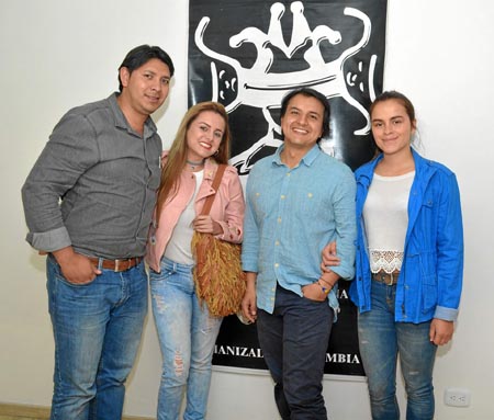 José Hernán Rendón Arenas, Carol Bibiana Cárdenas Muñoz, Alejandro Valenzuela Morales y Camila González Nieto.