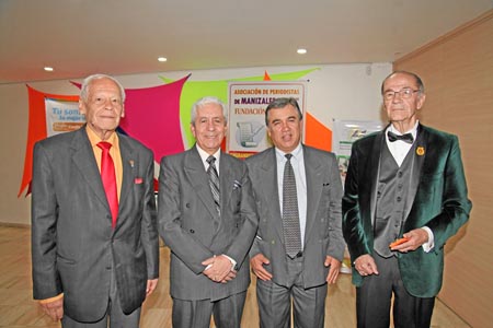 Carlos Alberto Acosta Villegas, Javier Márquez Betancurt, Jorge Aristizábal y Jorge Molina Marulanda. 