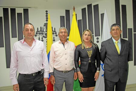Samuel Castaño Cárdenas, Ómar Vargas López, Ximena Duque Alzate y José Alberto Ascanio Ramírez. 