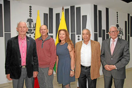 César Giraldo Duque, Noel Ferlín Sánchez, Olga Marina Londoño Morales, Carlos Huérfano Castaño y José Ascanio Vega. 