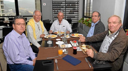 En el Club Manizales de El Cable estuvieron Juan Diego Aristizábal Muñoz, Pedro José Delgado Gutiérrez, Héctor Jaramillo Botero,
