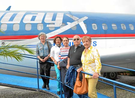 Ute Teske, Nancy Delgado Ramírez, Pilar García Cuartas, Hernán Giraldo Mejía y Clara Inés Sanint Salazar festejaron en el restau