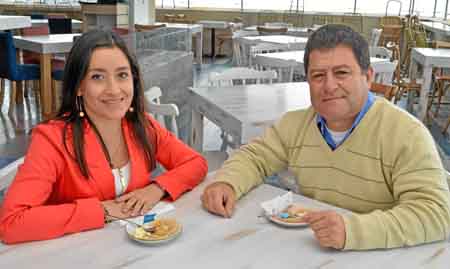 Diana Cardona Carmona y Jorge Iván Correa Correa almorzaron en el restaurante La Azotea Rooftop.