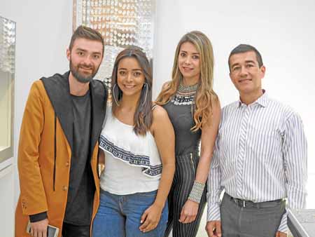 Daniel Gómez, Laura Gómez, Luisa Escobar y Harold Arteaga.
