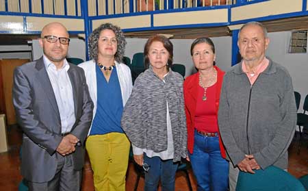Francisco Javier González Sánchez, Alba Lucía Hurtado Pérez, María Ofelia Parra Rudas, Blanca Rocío Ríos Naranjo y Mario Suárez 
