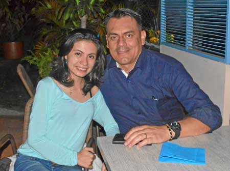 Camila Torres Collazos y Juan José Torres Molina se reunieron en una comida en el restaurante L’Atelier.