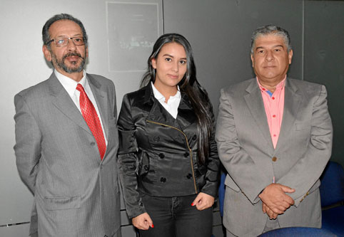 Germán García Restrepo, Luisa Rojas Arboleda y Rafael Eduardo López López.