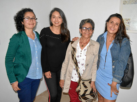 Carolina Rojas Hernández, María Camila López Arcila, Myriam Hernández Pérez y Luisa Quintero Vargas.