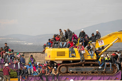 migrantes centroamericanos que busca llegar hacia Estados Unido