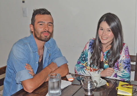 Sebastián Gutiérrez López y Estefanía Quintero López se reunieron en el restaurante Tito Food & Drinks.