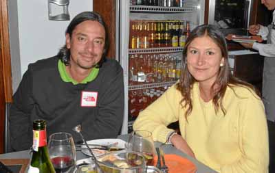 Esteban Escobar Uribe y Marcela Giraldo González compartieron en una comida en el restaurante Ednia.
