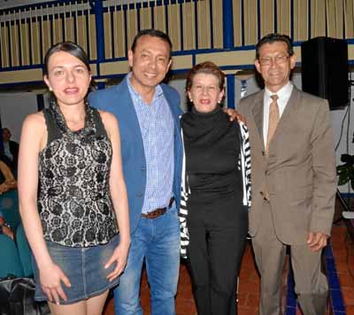 Mónica Salazar Zuluaga, Lindon Alberto Chavarriaga, Gabriela Montoya y José Fernando Chavarriaga.