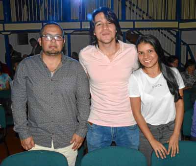 Jorge Ocampo Suárez, Ricardo López Hoyos y Ginary Moreno Salazar.