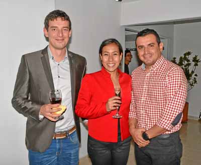 Alexandre Burgy, Catherine Franco Marmolejo y Élkin Arias Osorio.