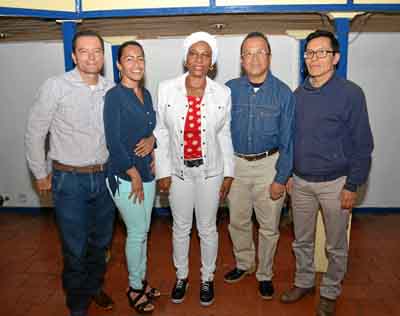 Luis Ernesto Henao Buitrago, Yiselly Cortés Bustamante, Noemy Pino Mena, Julián Chica Cardona y Isaías Tabasura Acuña.