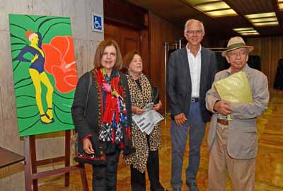 María de la Paz Jaramillo González, Gloria Jaramillo de Vélez, Pedro José Delgado Gutiérrez y Jesús Franco Ospina.