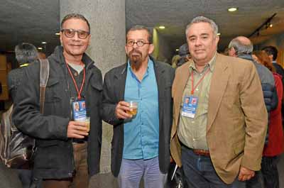 Roberto King, de Panamá; Juan Carlos Moyano, de Colombia, y Reinaldo Disla, de República Dominicana.