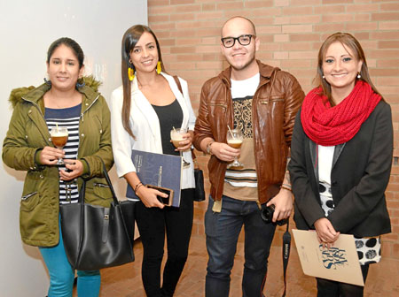 Margarita Laverde Galvis, Daniela Sánchez Ríos, Mateo Buriticá Giraldo y Adriana Salazar Villegas.