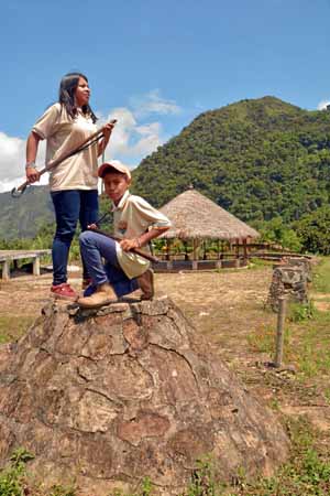 Los niños del Resguardo Indígena Cañamomo Lomaprieta también participaron 