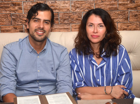 En el restaurante L’Angevin se reunieron Juan López Ramírez y Sara Catalina Ekvall.