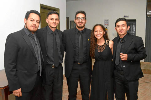 Juan David Arias Castellanos, Alejandro Naranjo Gallego, Freddy Mejía Herrera, Mariana Satizábal Buitrago y Steven Villegas Alar