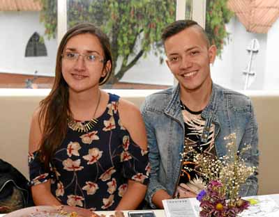 Ana Bolena Usma y Cristian Daniel Ocampo Grisales se reunieron en el restaurante  Grazia.