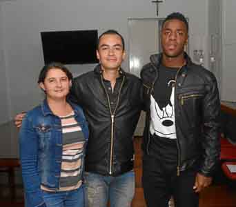 María Teresa Ospina Vásquez, Pastor Triviño Sánchez y David Serna Gómez.