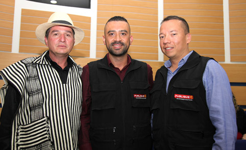 José Duván Cardona Serna, Daniel Felipe Largo Ruiz, Y Sergio Pérez. 
