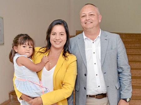 Isabella Carmona López, Catalina López Villegas y Jorge Uriel Carmona Ramírez.