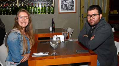En el restaurante Alto Pasti Trattoria se reunieron en una comida Manuela Escobar Sánchez y Jorge Luis Toro Molina.