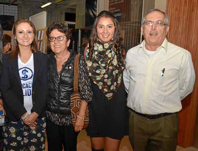 Adriana Salazar Villegas, María Virginia Santander Mejía, Viviana Santander Mejía y Jairo Gómez Hincapié.